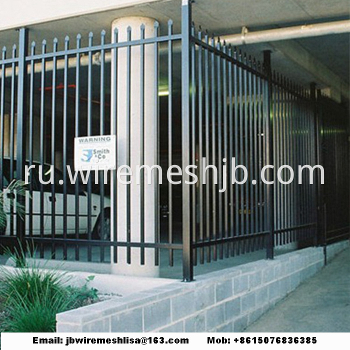 Black Color Zinc Steel Wrought Iron Fence